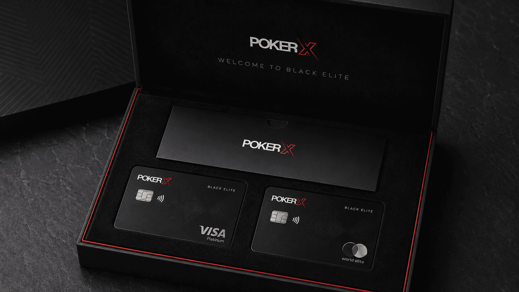 POKER X Black Elite Welcome Kit