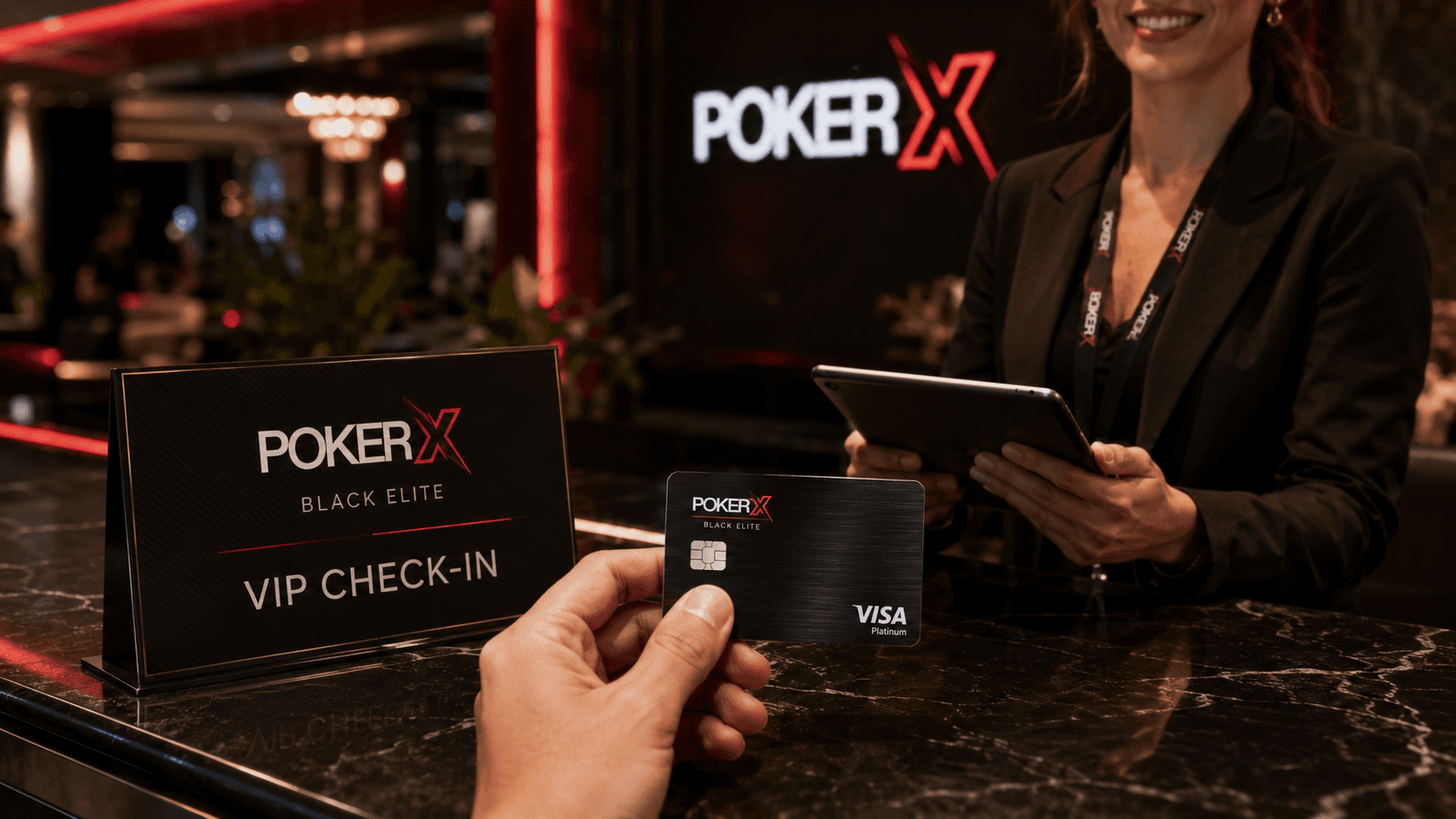 POKER X Black Elite VIP Check-In